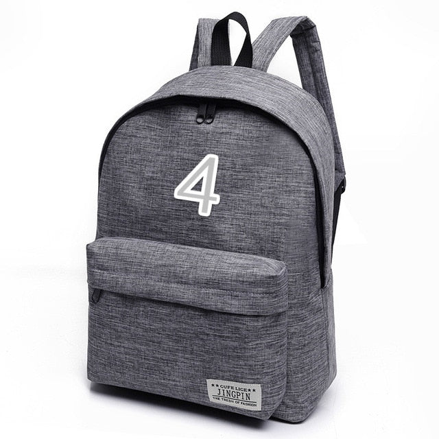 Digital Number Backpack