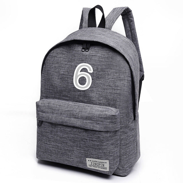 Digital Number Backpack