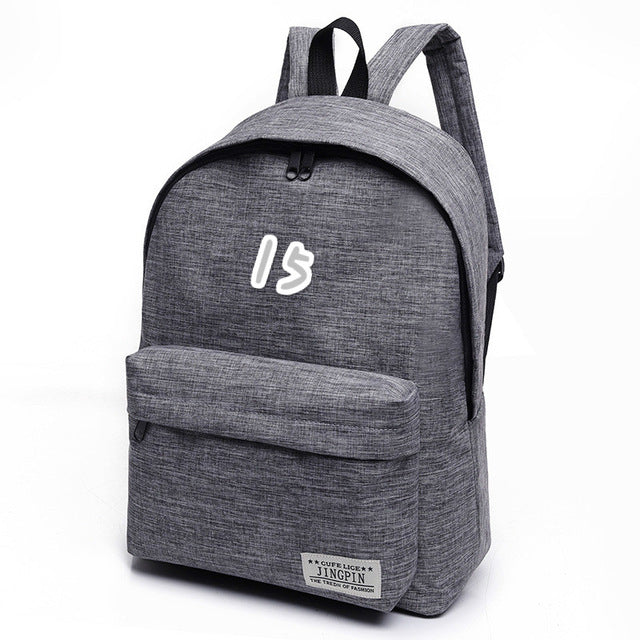 Digital Number Backpack