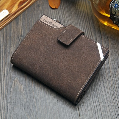 Baellerry Vintage Leather Hasp Men's Small Wallet and Coin Purse  Leather  wallet mens, Leather wallet design, Best leather wallet
