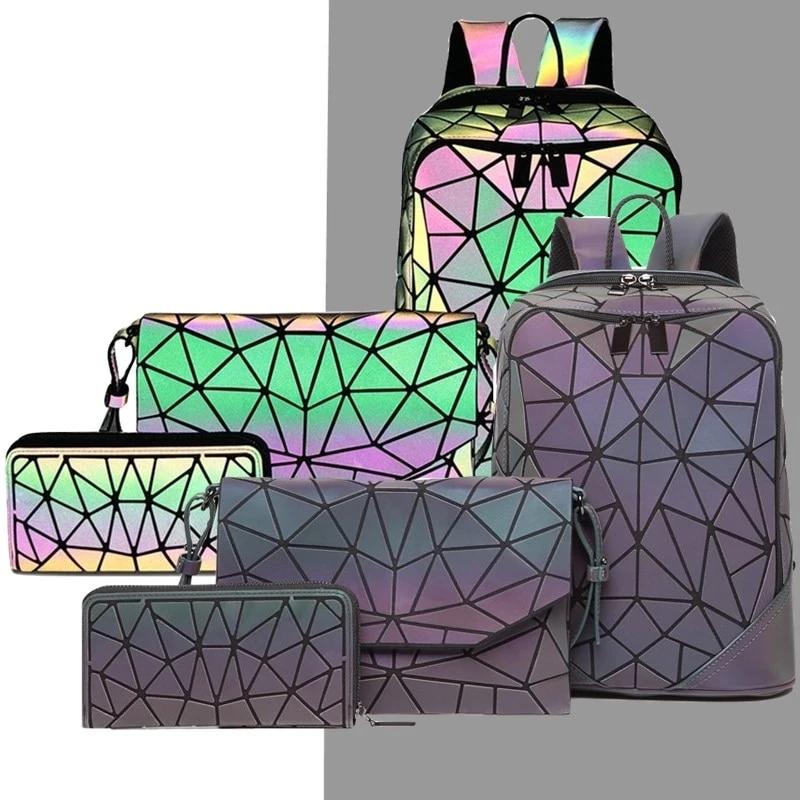 Triangle Sequin Set Backpack