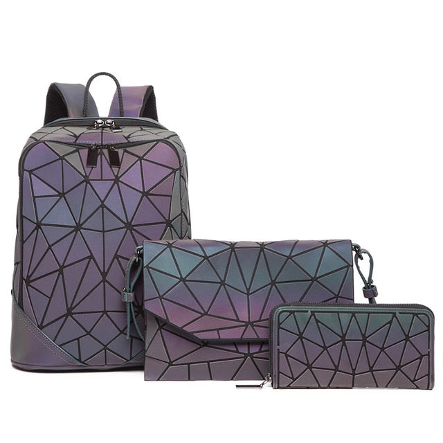 Triangle Sequin Set Backpack