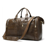 Men's genuine leather vingate duffel bag