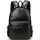 Leather School Backpack