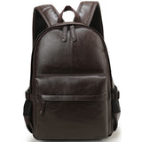 Leather School Backpack