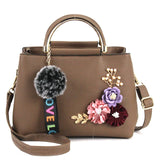 Flowers Shell Handle Bags