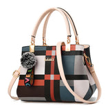 Casual Plaid Handle Bags